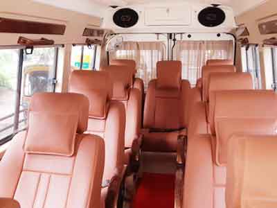12 seater deluxe 1x1 tempo traveller hire in delhi