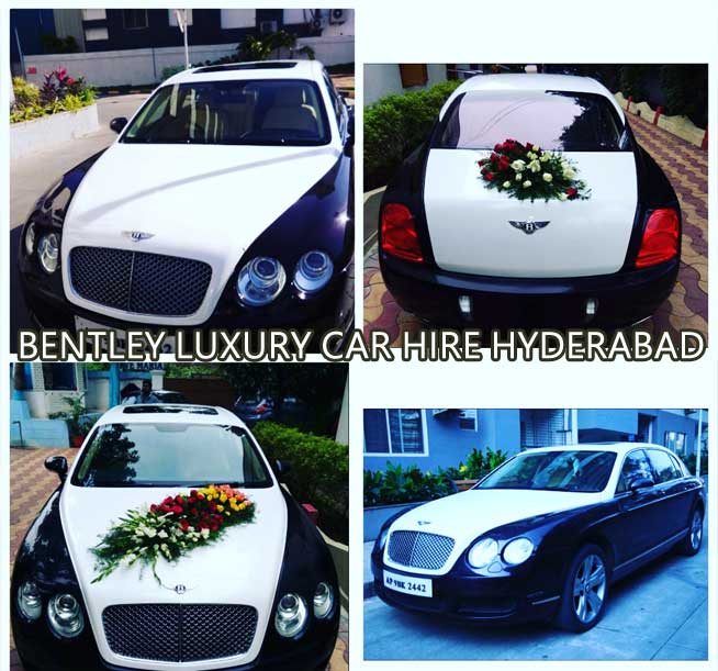 bentley luxury car hire in hyderabad for wedding