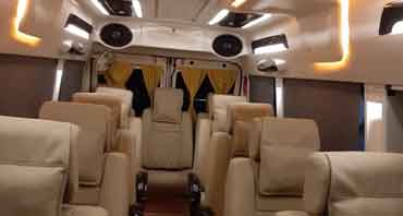 char dham yatra by 11+1 seater deluxe 1x1 tempo traveller