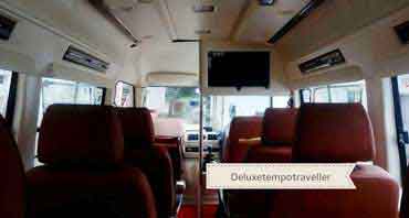 char dham yatra by 6 1x1 seats plus bed deluxe 1x1 tempo traveller