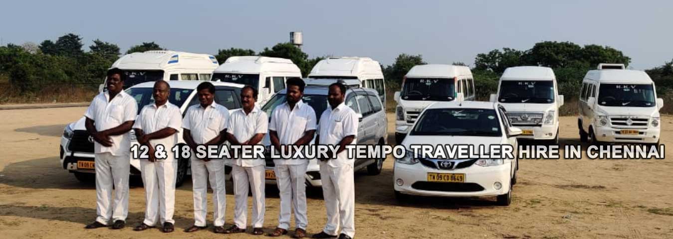 12 and 18 seater luxury tempo traveller hire chennai